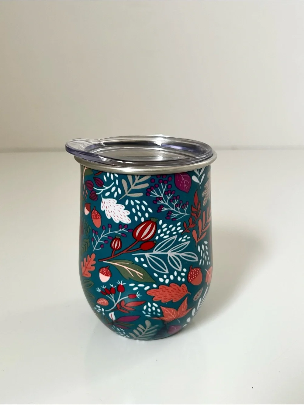 Fall Themed Stainless Steel Wine Tumbler Set
